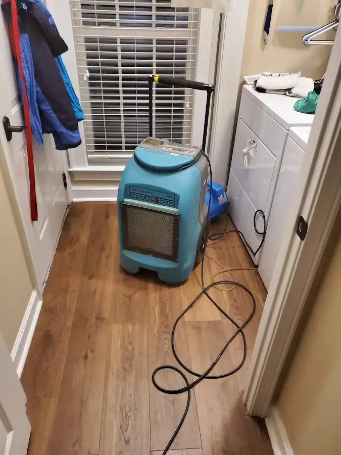 Commercial dehumidifier deployed for Flood Damage Cleanup in Bolingbrook